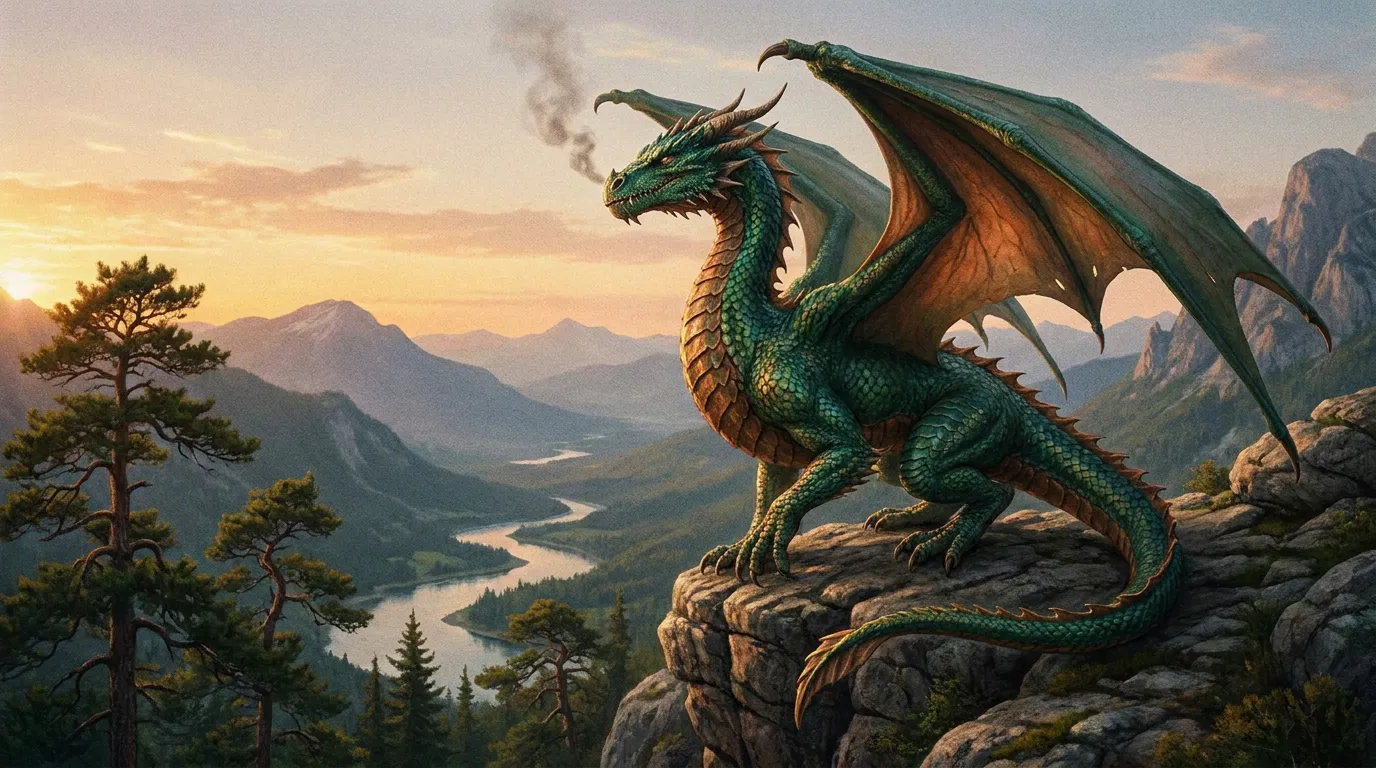 A dragon, generated from the prompt 'a dragon'